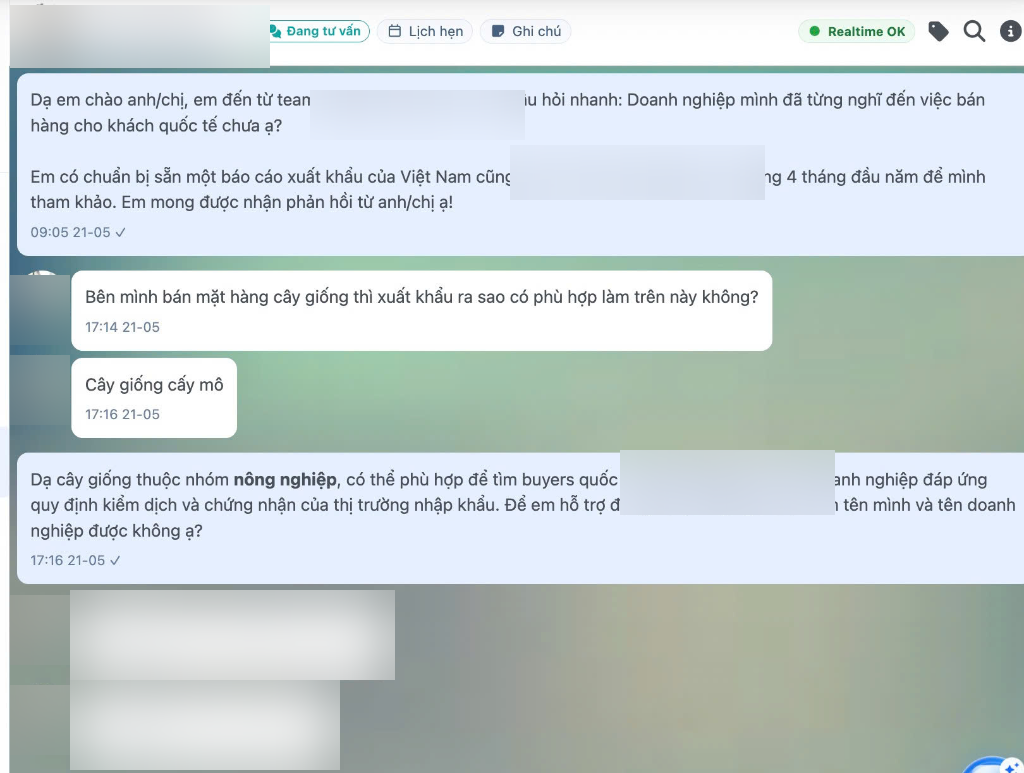 Zalo AI Outreach Chat Demo